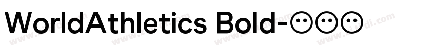 WorldAthletics Bold字体转换